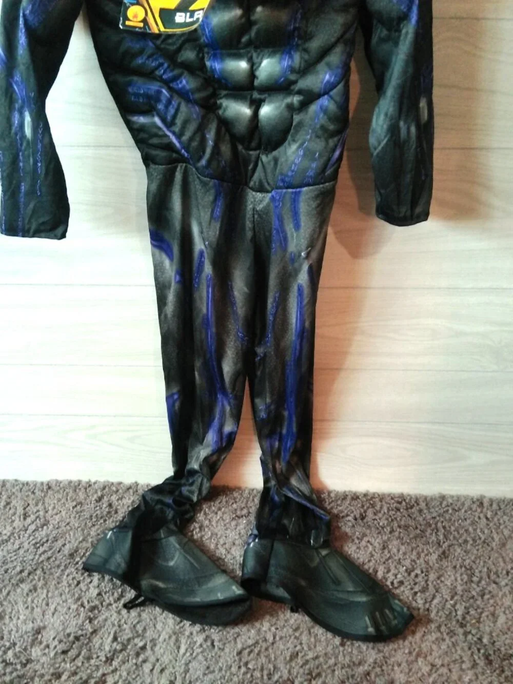 Marvel Black Panther Halloween Costume Size Large 12-14) Battle Suit Rubies NEW